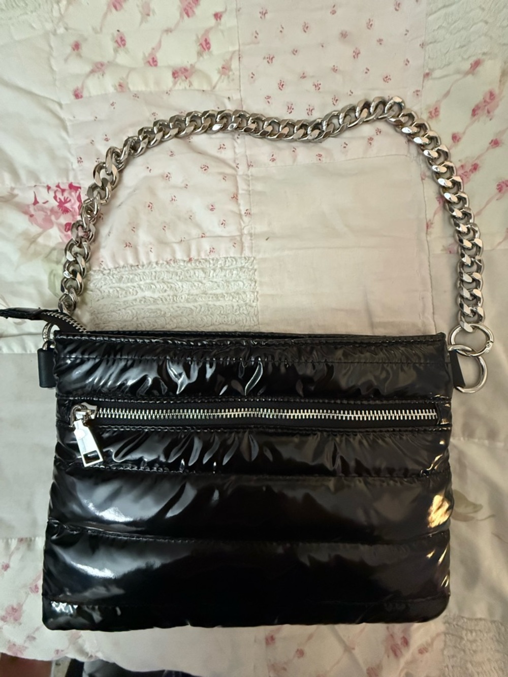 Ah-Dorned Quilted Puffer Bag